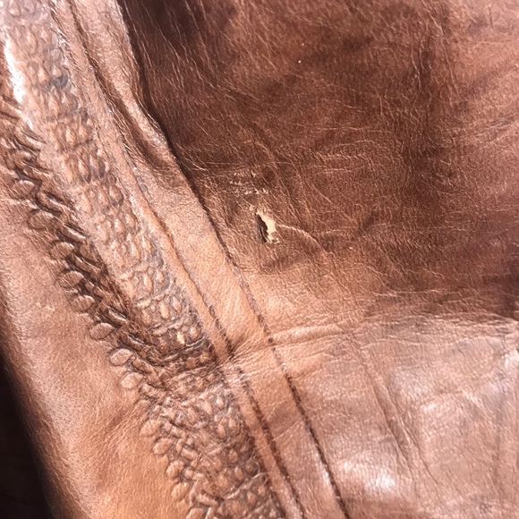 Vintage Tooled Leather Drawstring bag/purse - Picture 8 of 8